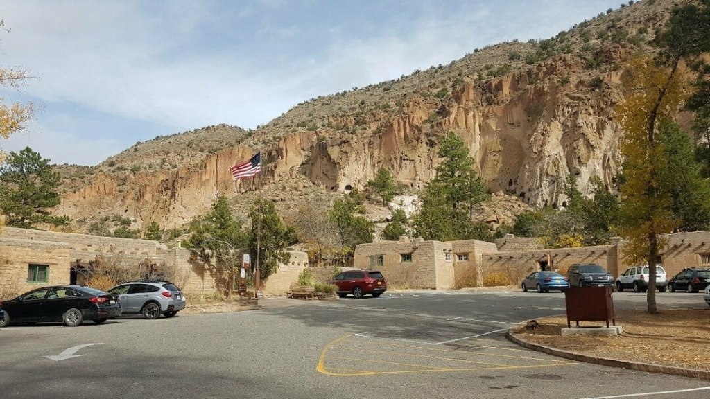 Parkplatz des Bandelier National Monument