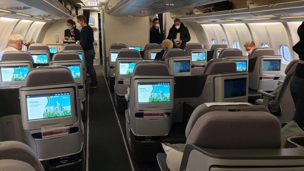 Kabine Eurowings Discouver nach Mauritius
