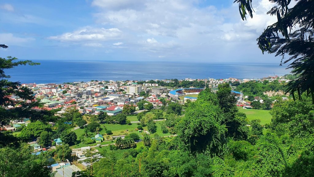 Ausblick vom Morne Bruce