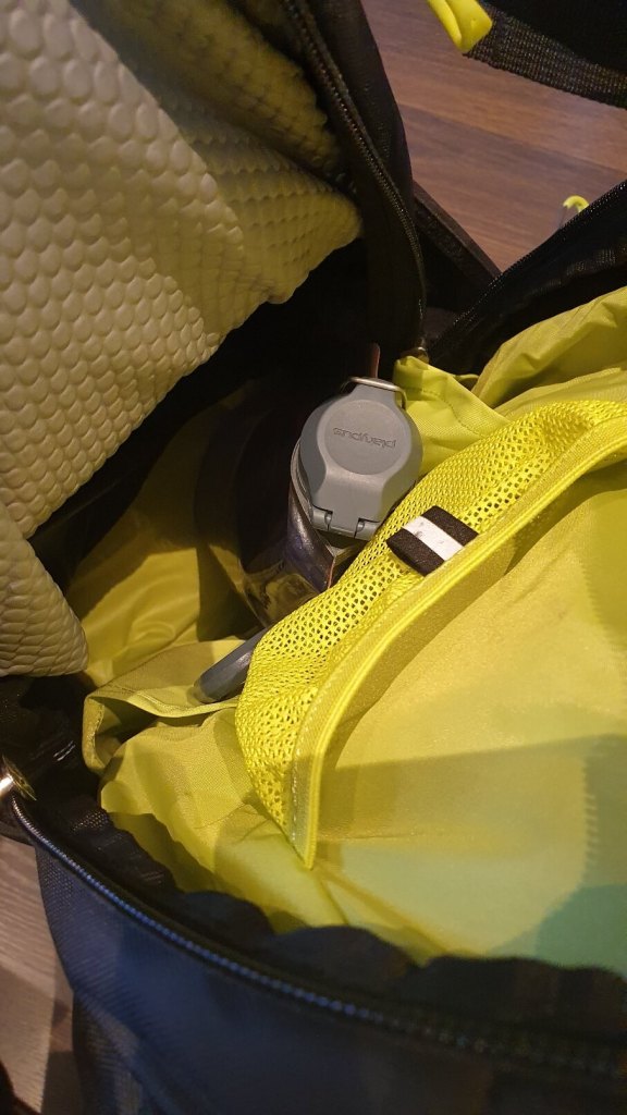 Wenig Platzbedarf im Rucksack
