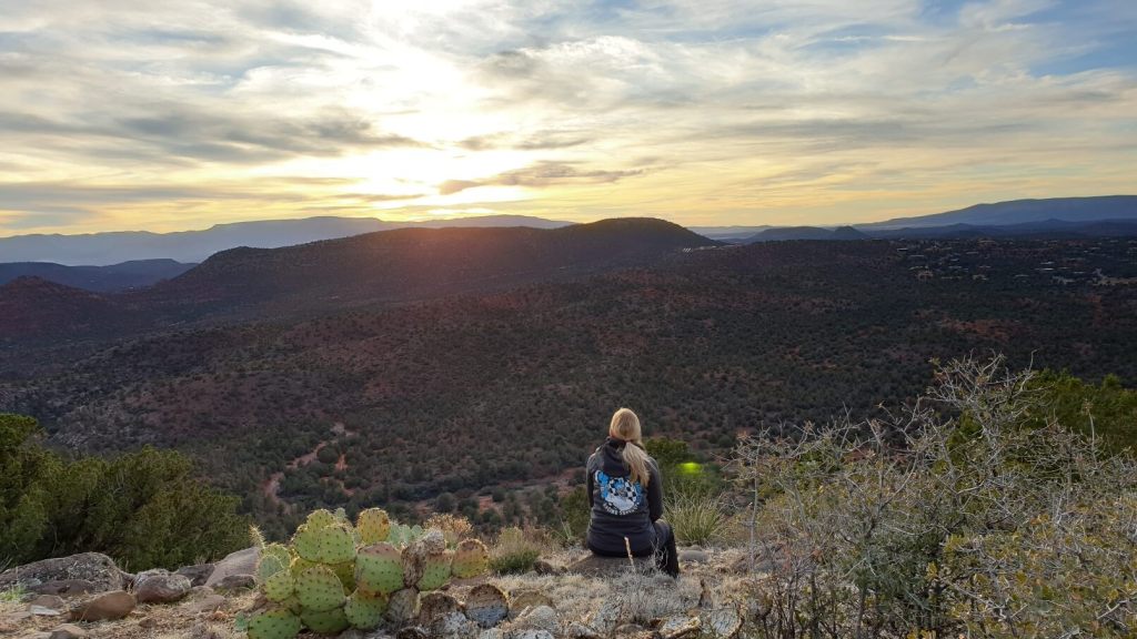 Der Sonnenuntergang in Sedona