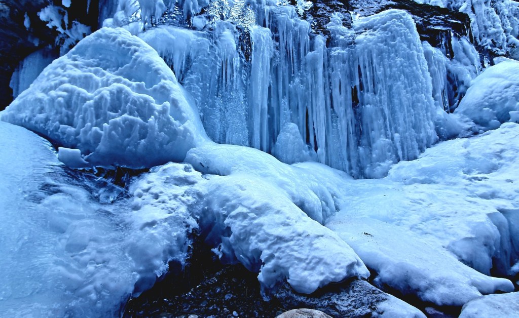 Vereiste Wasserfälle in Jasper