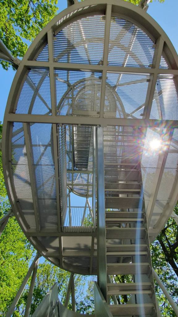 Die Treppen hinauf auf den Turm