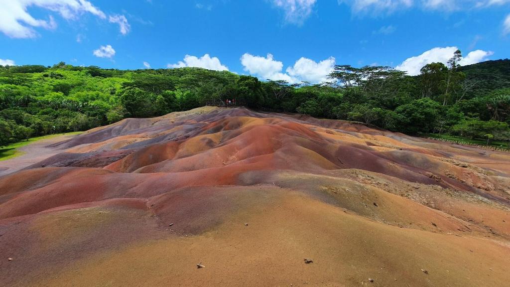 Siebenfarbige Erde in Chamarel auf Mauritius