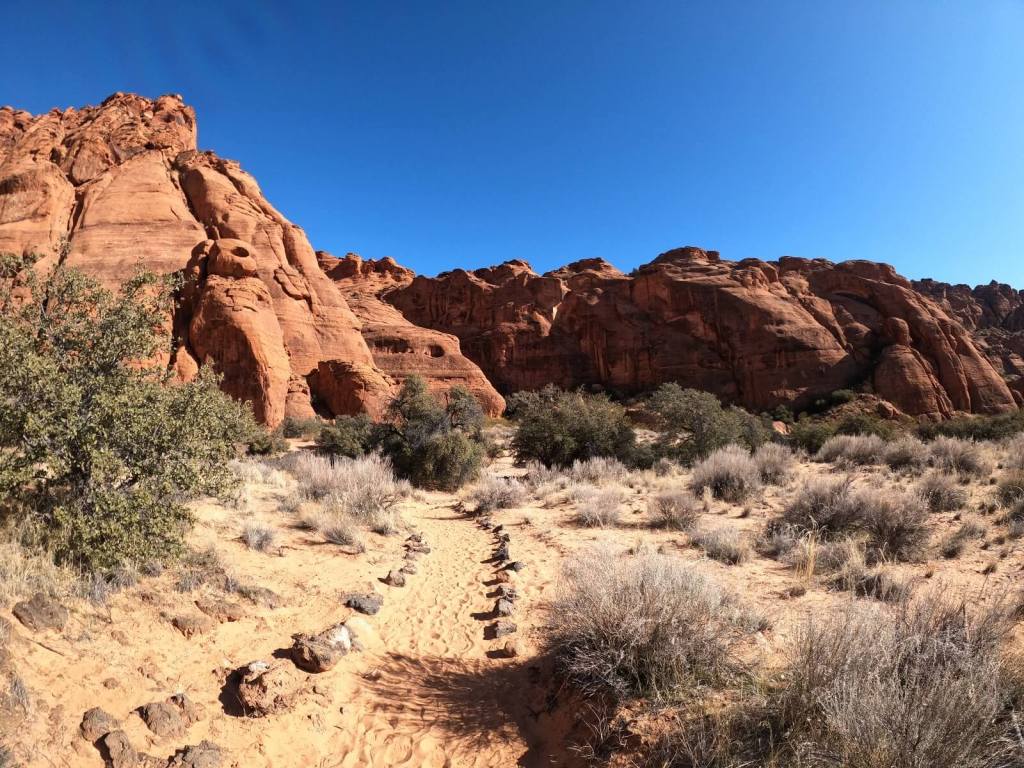 Wanderung im Snow Canyon State Park