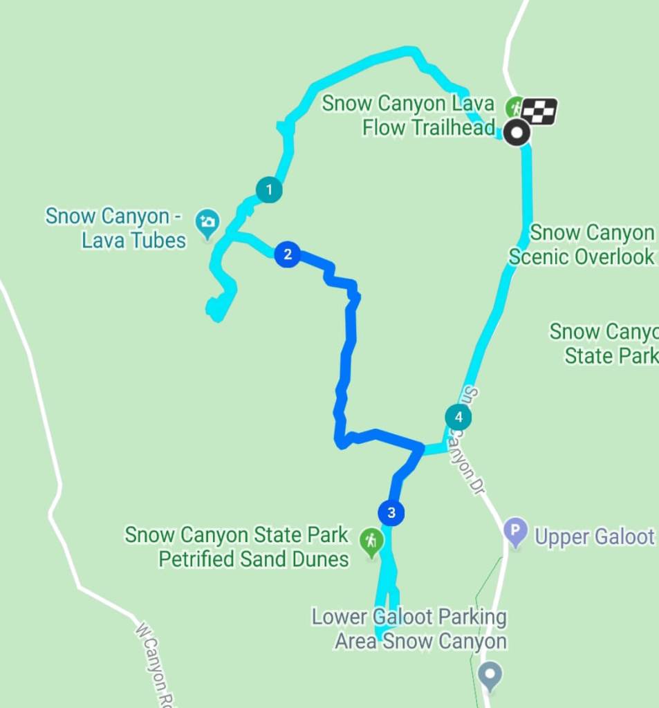 Wanderung im Snow Canyon State Park