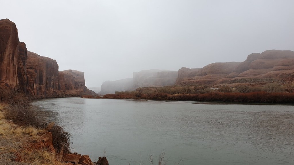 Schlechtes Wetter in Moab bei der Rundreise
