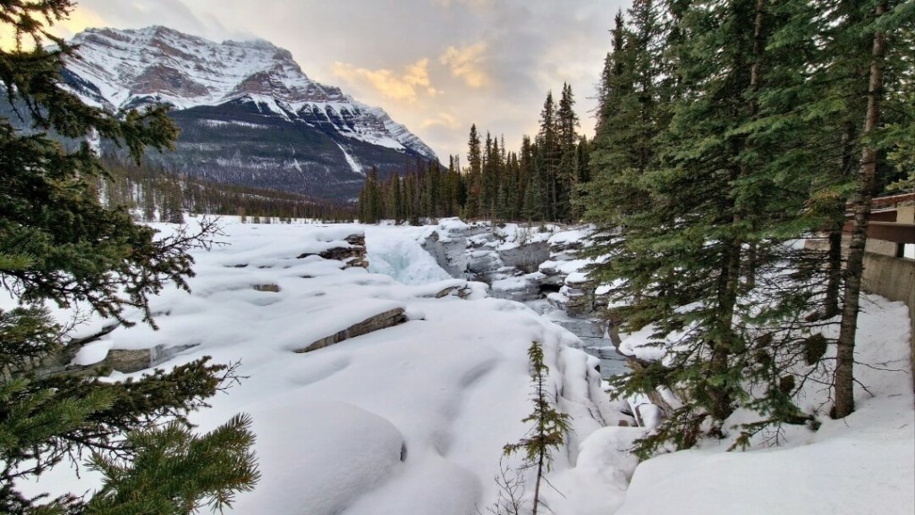 Winter Wonderland in Kanada an den Athabasca Falls