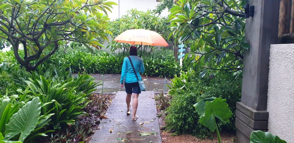 Spaziergang im Regen am Ende der Ausgangssperre