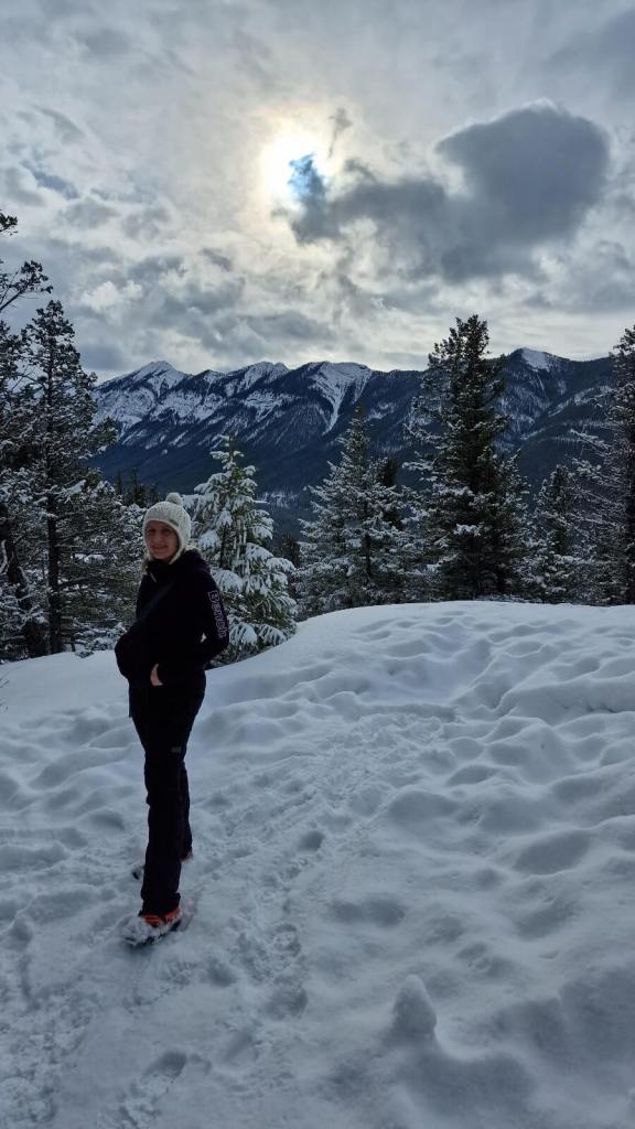 Auf dem Summit Mountain Berg in Banff