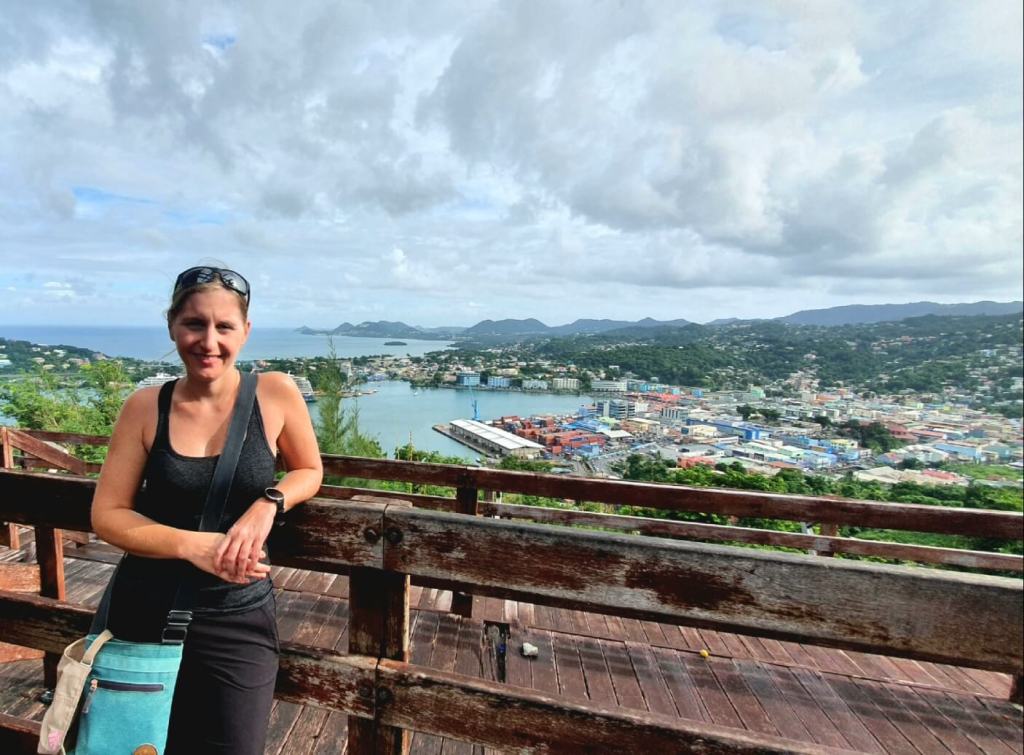 Viewpoint zum Hafen von Castries