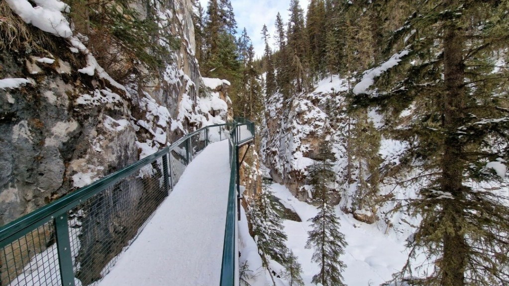 Weg im Johnston Canyon