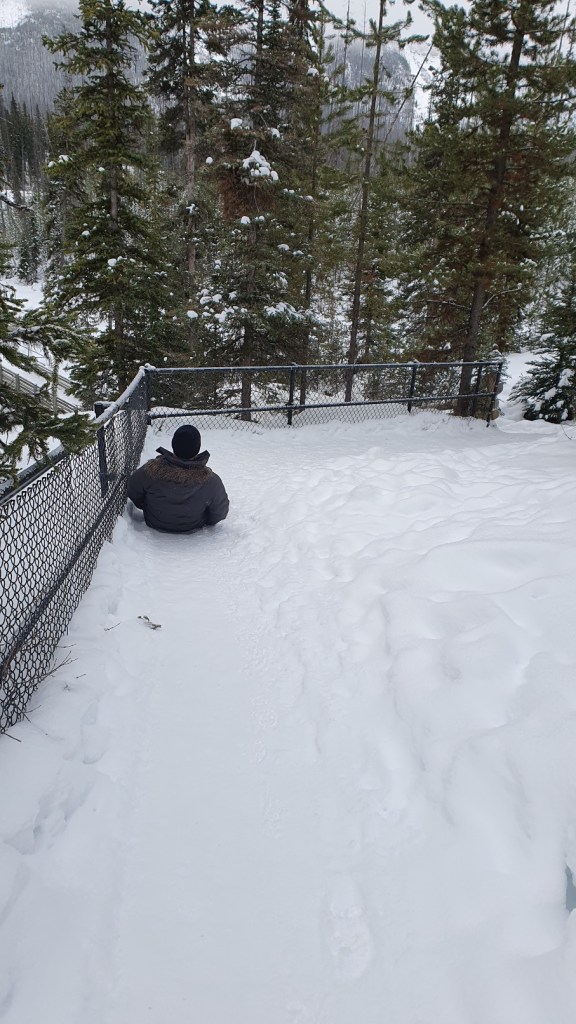 Rutschen am Marble Canyon Trail