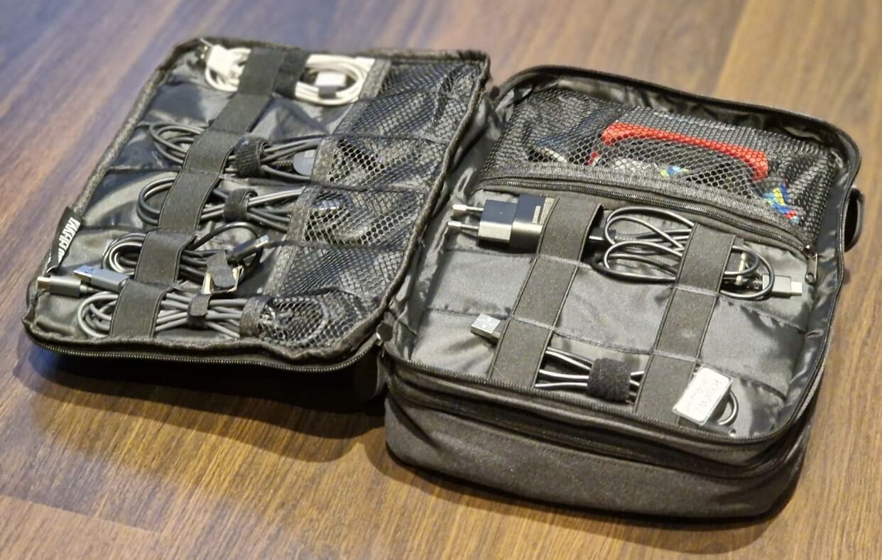 Kabeltasche und Kabelorganizer