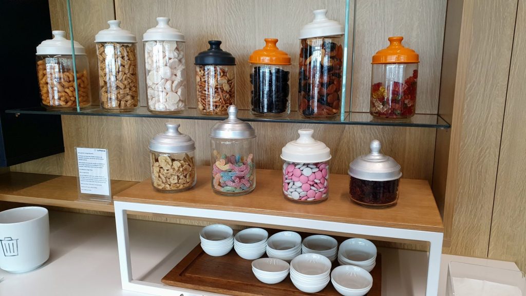 Süßigkeiten in der Lounge