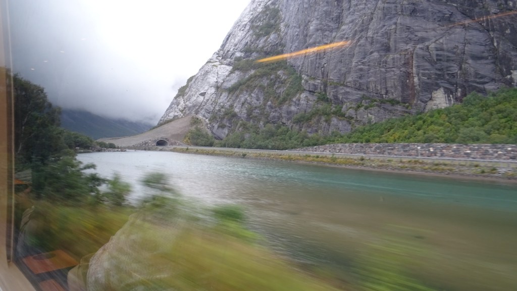 Ausblick während der Fahrt mit der Räumabahn