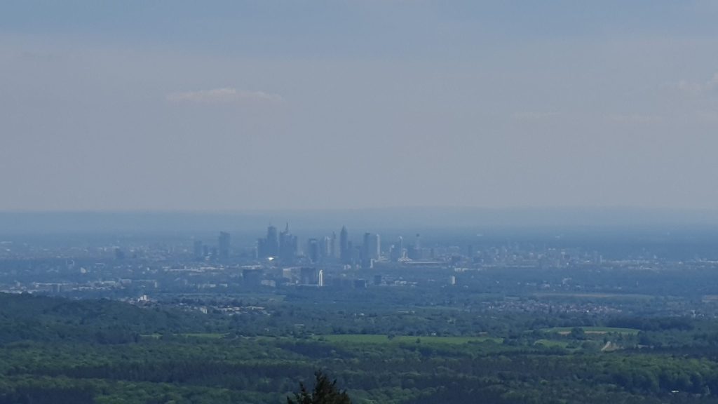 Blick auf die Skyline von Frankfurt