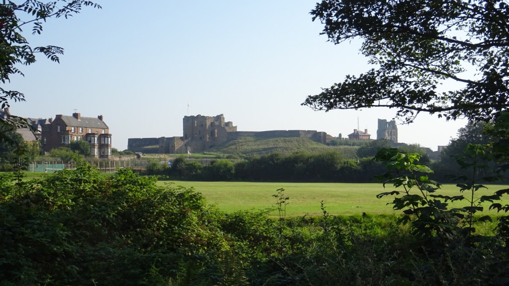 Blick auf das Tynemouth Castle beim Landausflug Newcastle