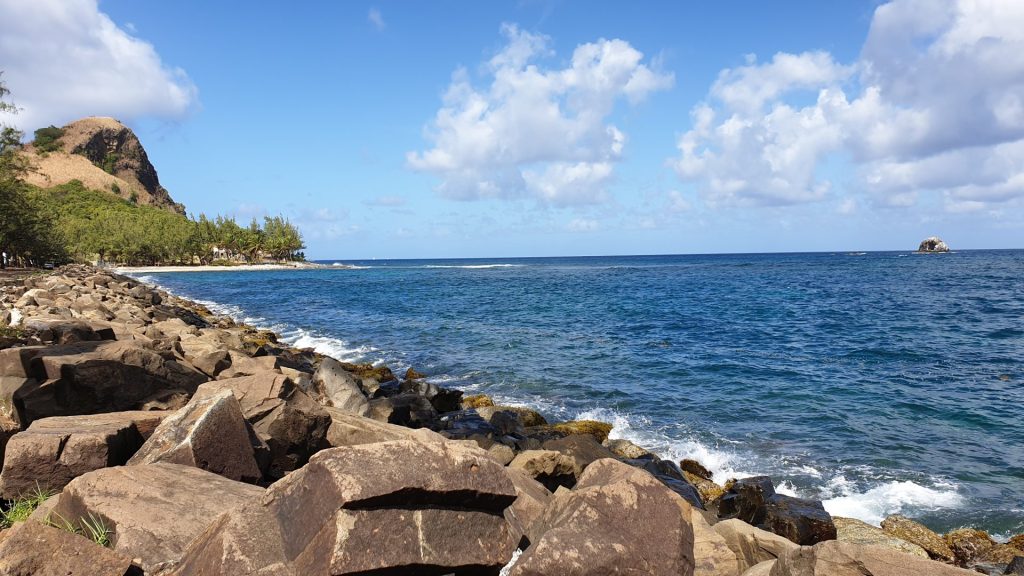 Pigeon Island Causeway direkt am Meer