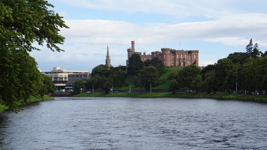 Blick zum Schloss von Inverness in Schottland