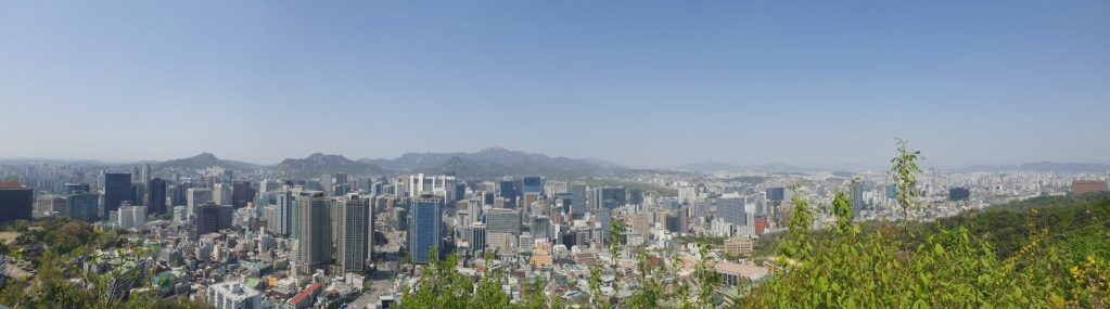 Panorama von Seoul am April 2024