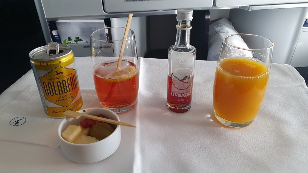 Kultgetränk Avionic der Lufthansa Business Class