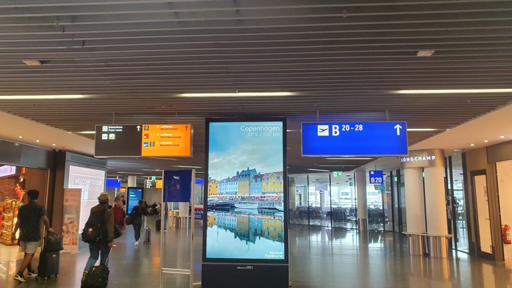 Weg zur Lufthansa Lounge