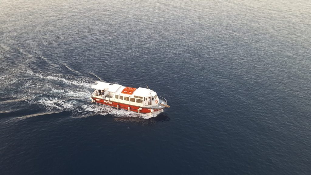 Tenderboot bei der Kreuzfahrt östliches Mittelmeer