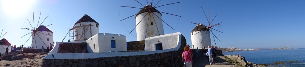 Die Windmühlen von Mykonos