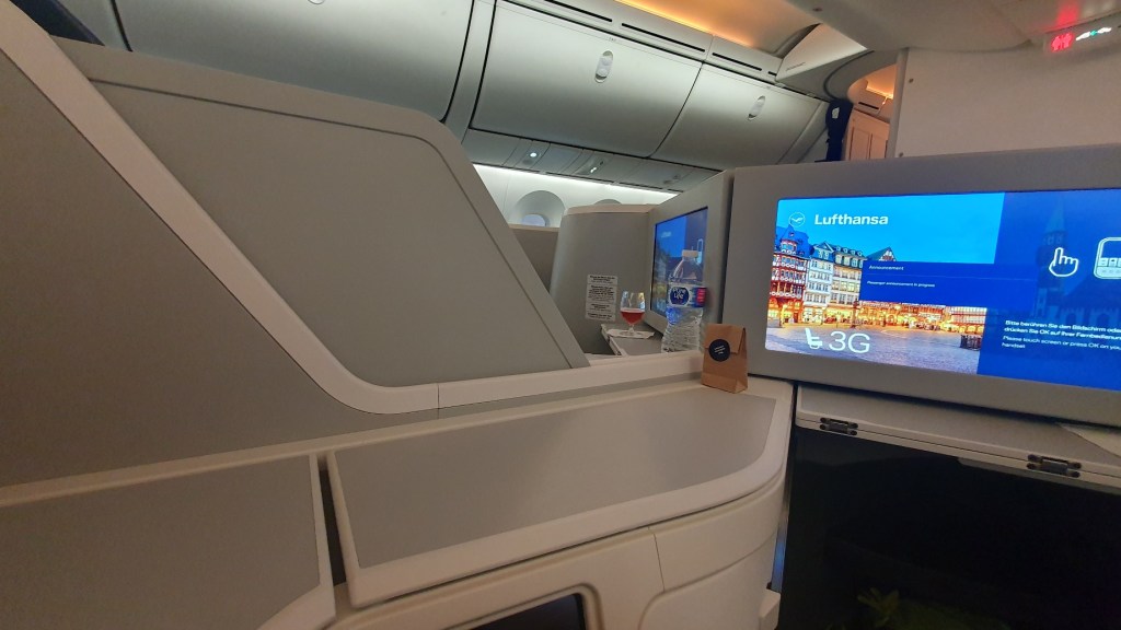 Mittelsitz im Dreamliner der Lufhansa