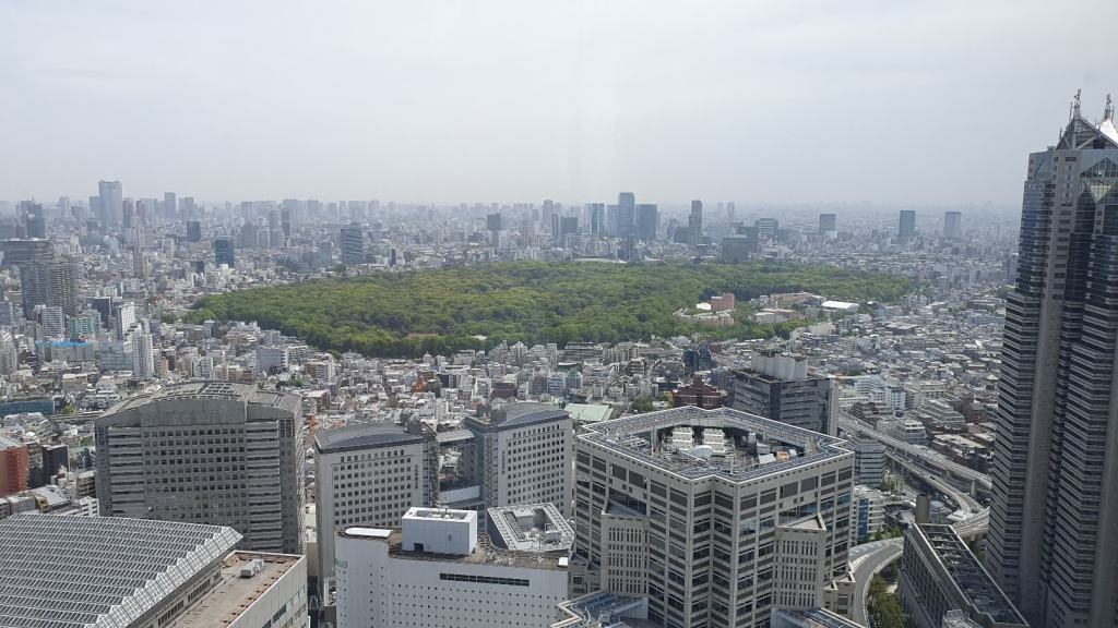 Aussicht auf Tokio von oben