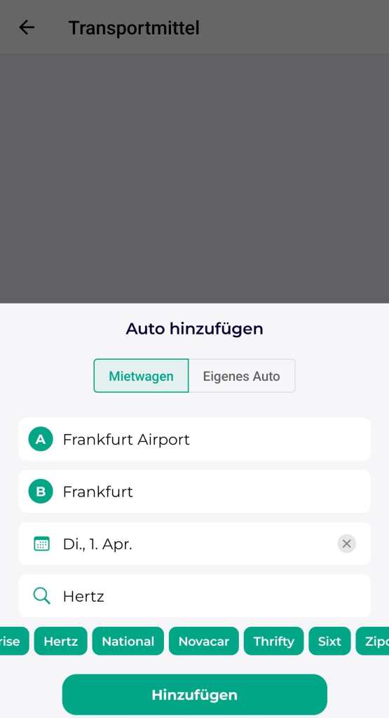 Mit dem Mietwagen unterwegs - So geht es in der Lambus App