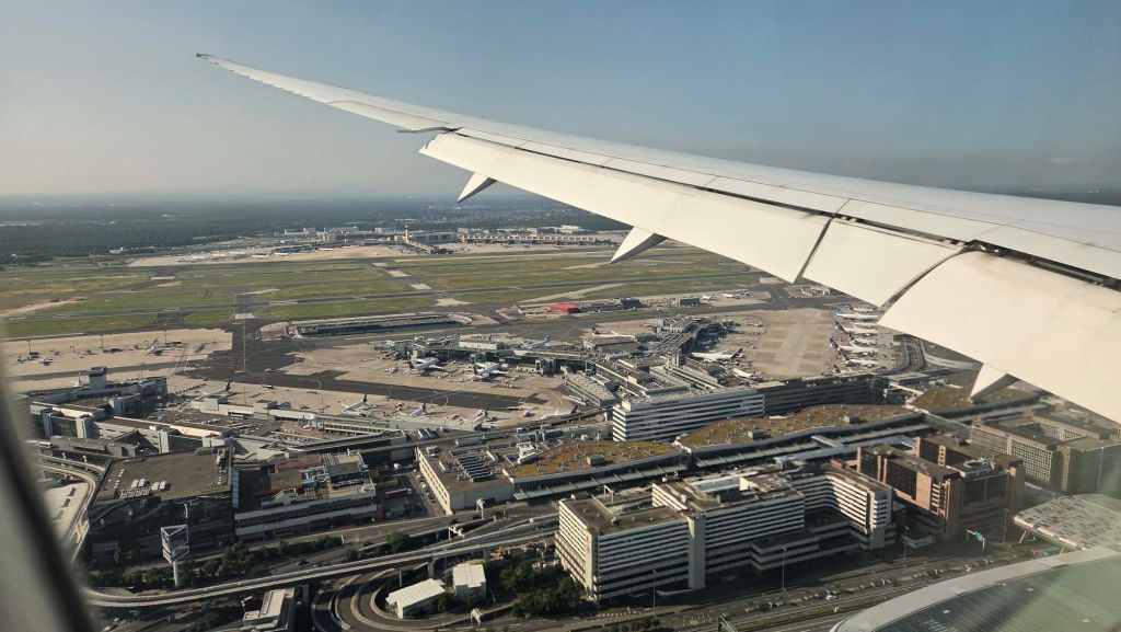 Ankunft in Frankfurt mit der United Airlines