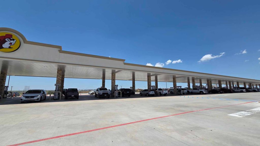 Die größte Tankstelle Texas in Nähe von Amarillo