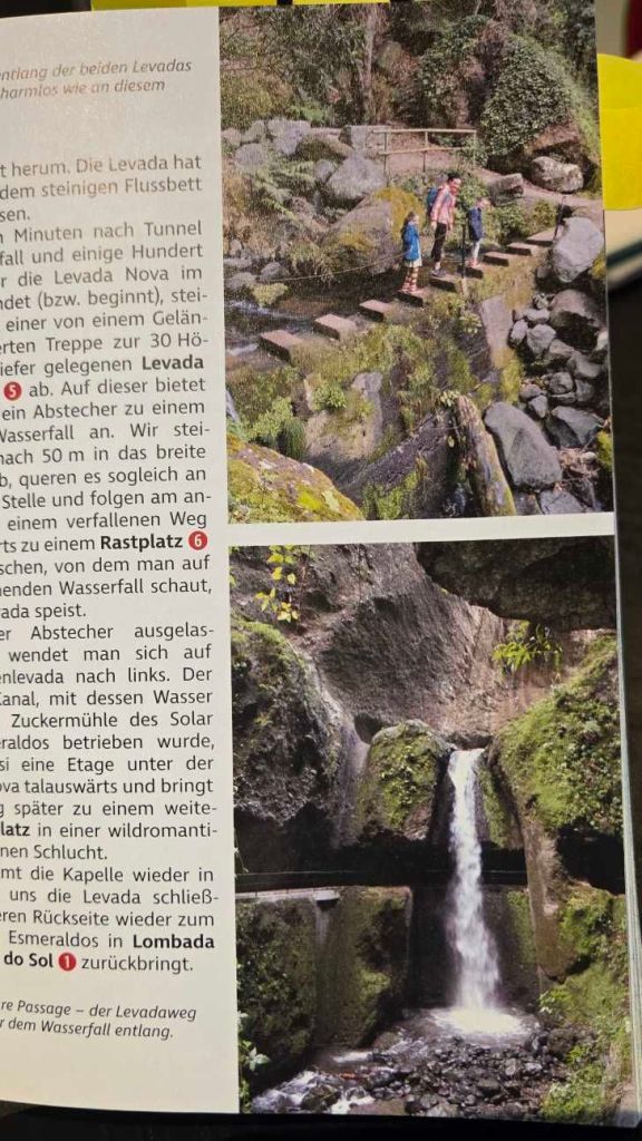 Abschnitt der Levada Moinho im Reiseführer von Rother