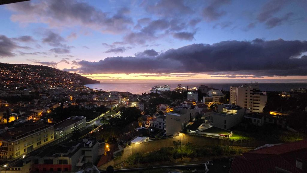 Ausblick auf Funchal mit Blick auf Kreuzfahrtschiffe