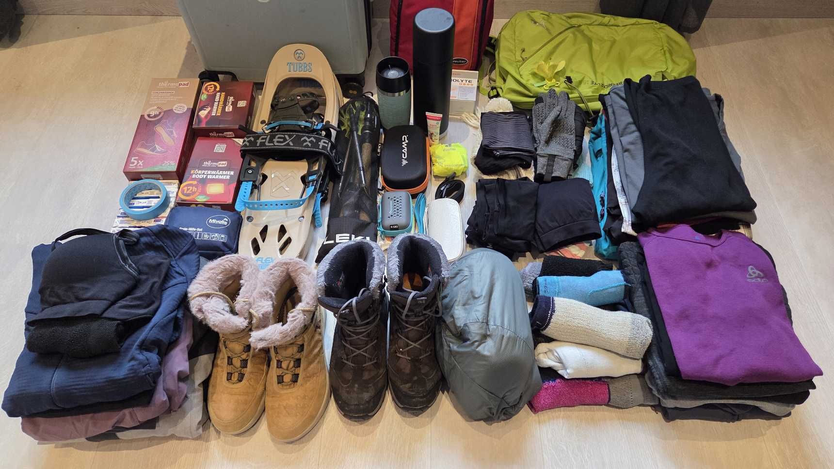 Wie viel Kleidung für 7 Tage Winterurlaub?