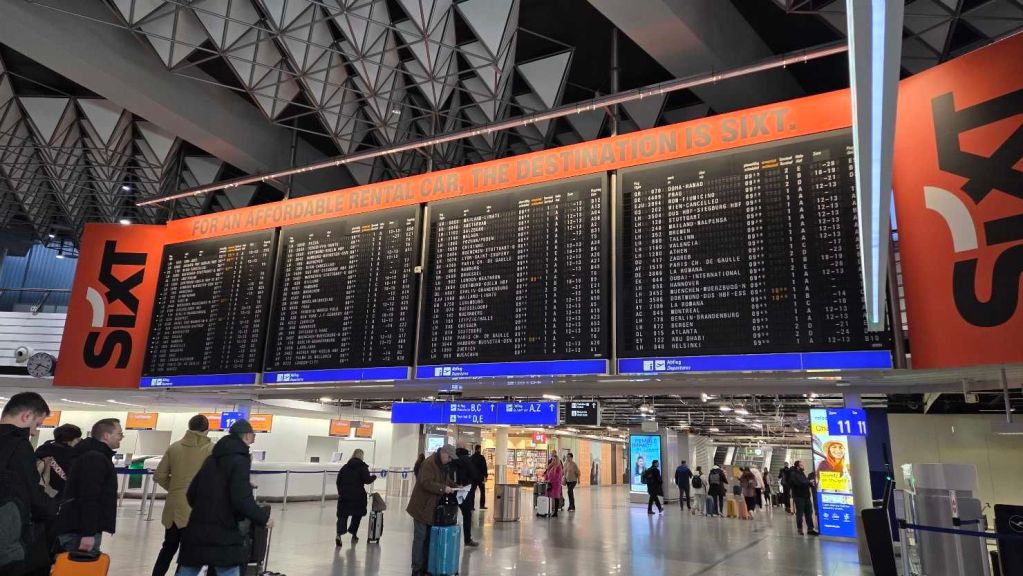 Frankfurter Flughafen Abflug