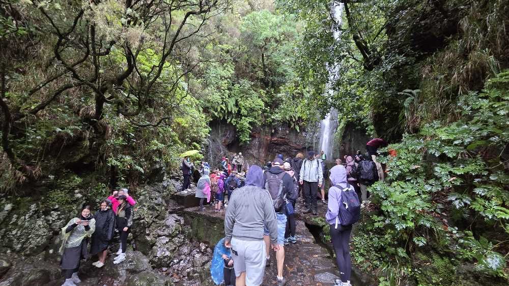 25 Fontes Wasserfall Madeira Levada Wanderung